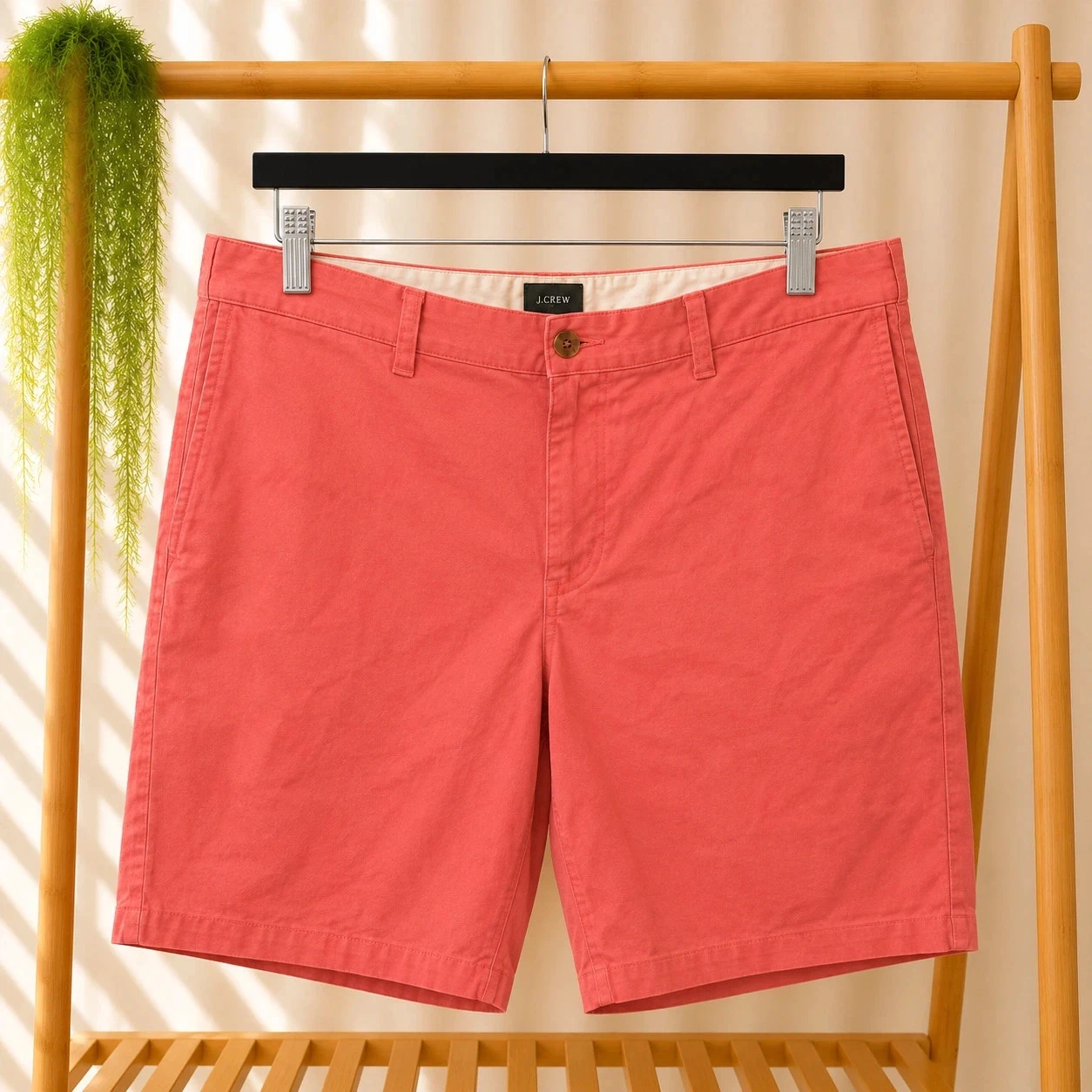 Pantalón corto para hombre J.Crew 9" de entrepierna color coral - Talla 34 – photo 2